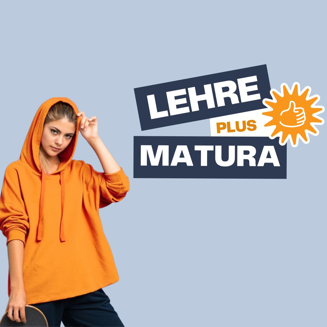 Das Bild zeigt ein Mädchen, das Lehre mit Matura in Österreich macht.
